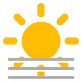 Heiter mit leichtem Nebel Heiter mit leichtem Nebel