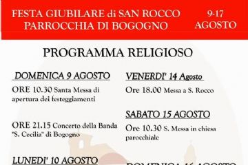 Anno giubilare di San Rocco: celebrazioni